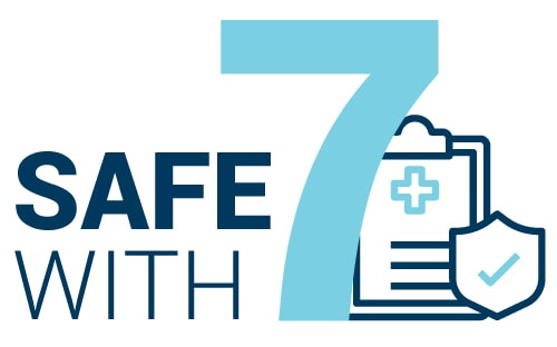 Safe with 7 logo