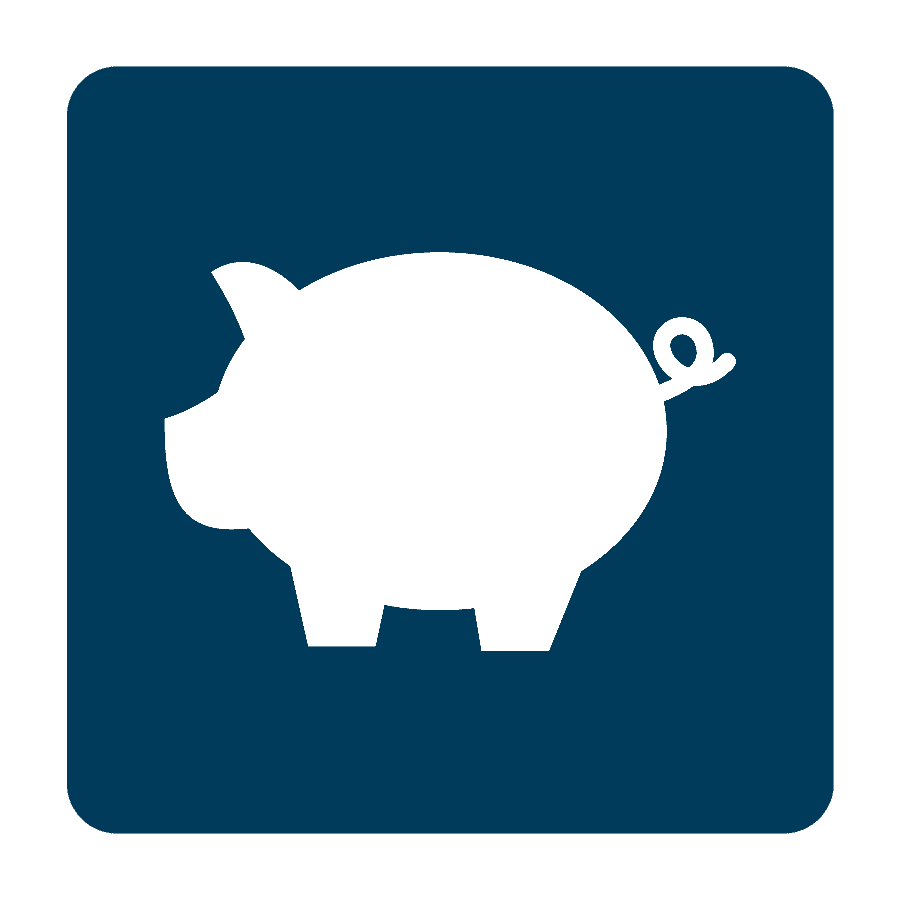Piggy bank representing financial wellness