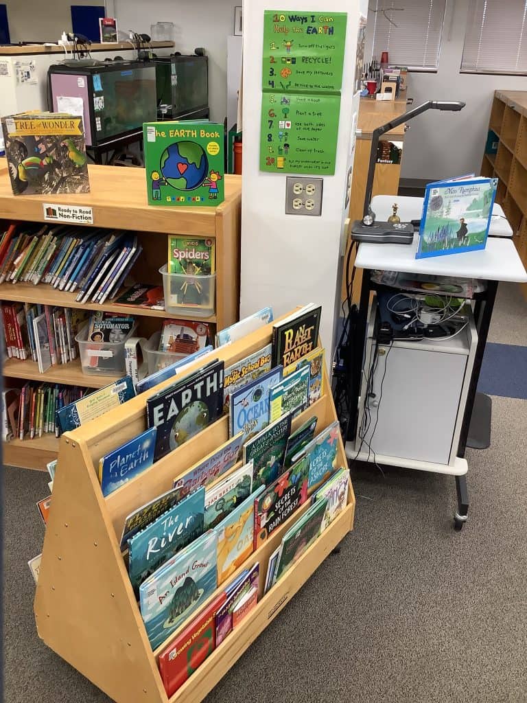 Lyons Elementary Earth Day Display